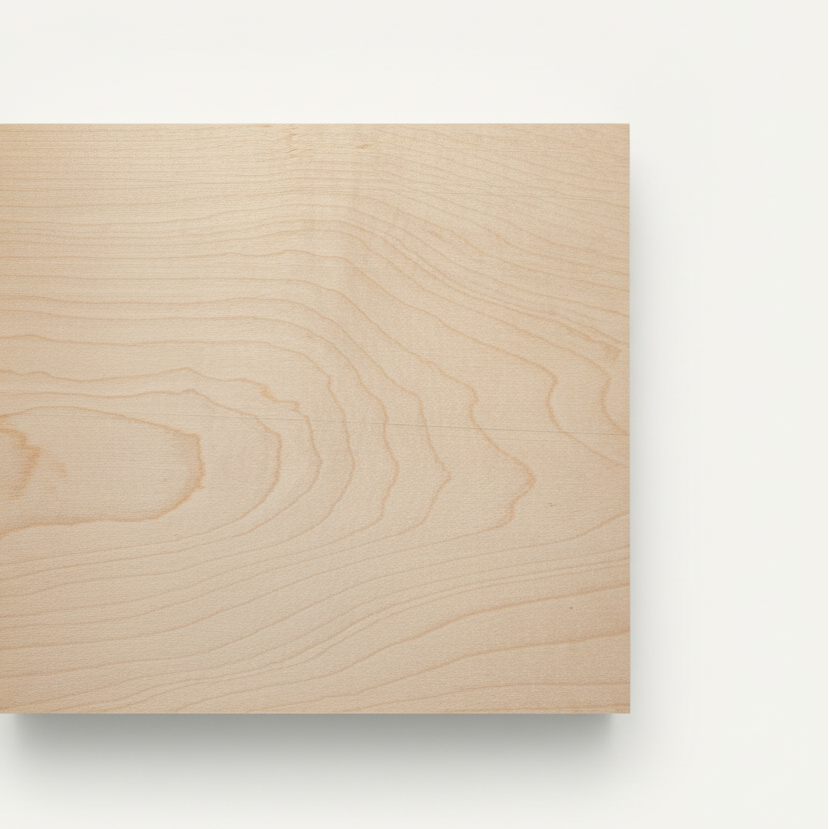 Maple board with clean background